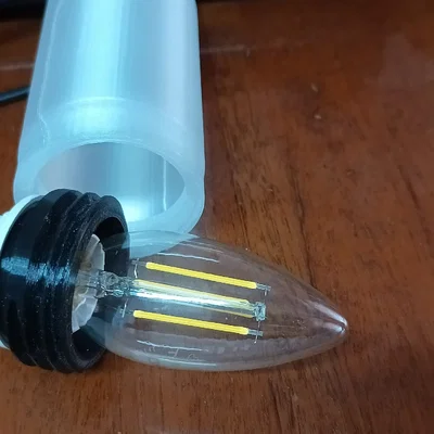 Chụp đèn bảo vệ đuôi E14 cho hồ cá và đèn trang trí 3D