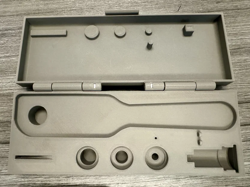 Hộp đựng dạng vỏ sò có bản lề cho Anex Offset Adapter - Image 3