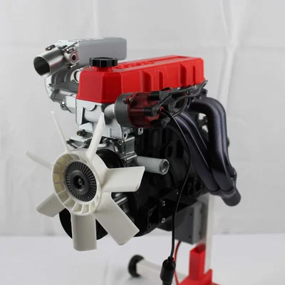 Mô hình động cơ Toyota 4 xy-lanh 22RE in 3D chi tiết