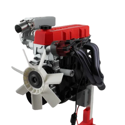 Mô hình động cơ Toyota 4 xy-lanh 22RE in 3D chi tiết