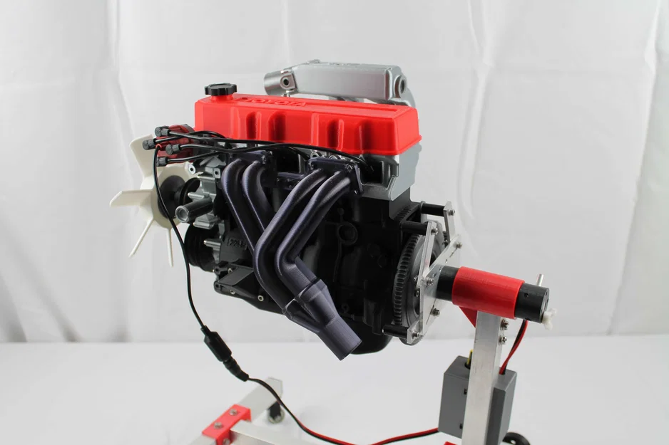 Mô hình động cơ Toyota 4 xy-lanh 22RE in 3D chi tiết - Image 9