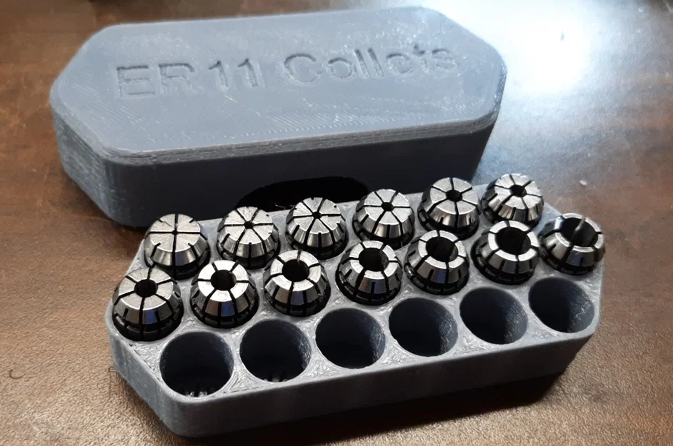 Hộp đựng collet ER11 có nắp in 3D gọn gàng, chuyên nghiệp - Image 1