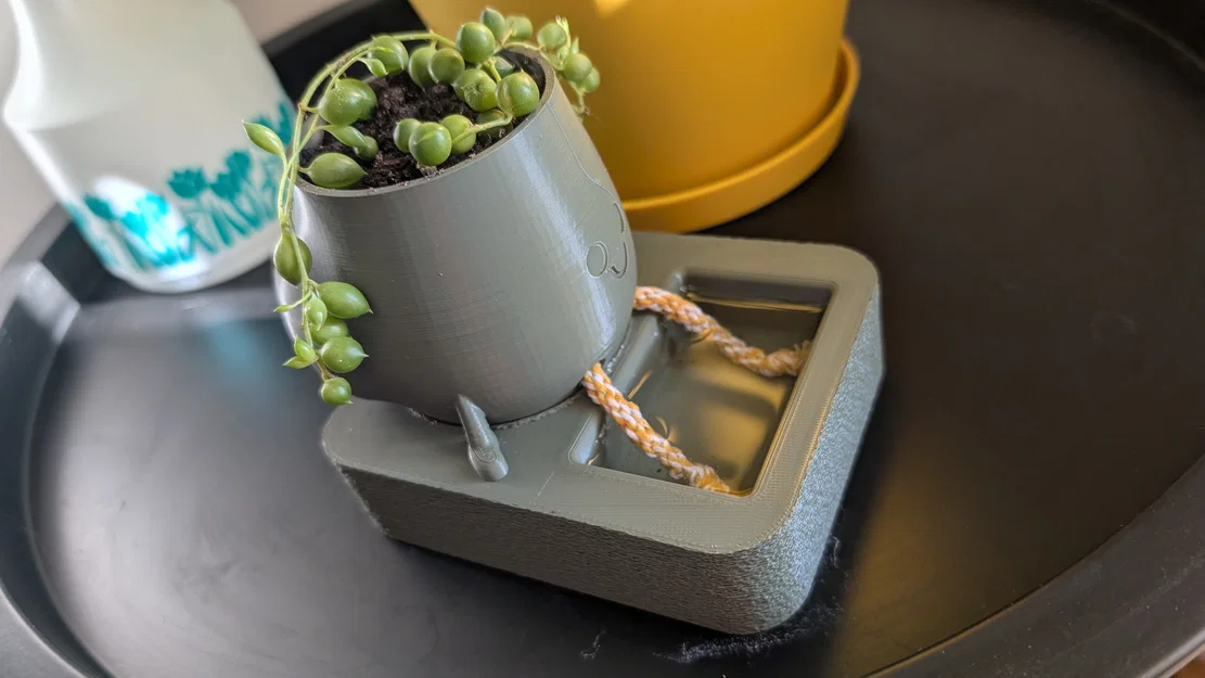 Chậu cây thông minh Happy Chunky Bum tự tưới nước 3D - Image 1