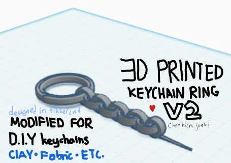 Khoen móc khóa in 3D V2 - Image 1