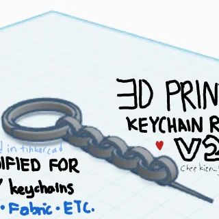 Khoen móc khóa in 3D V2