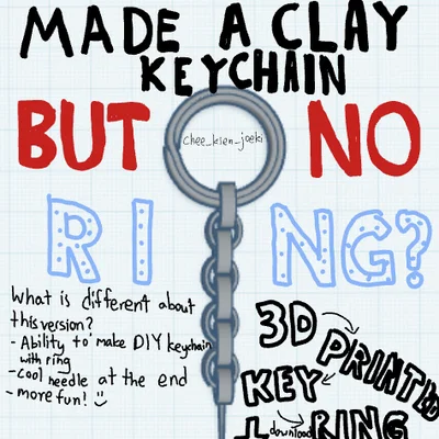 Khoen móc khóa in 3D V2