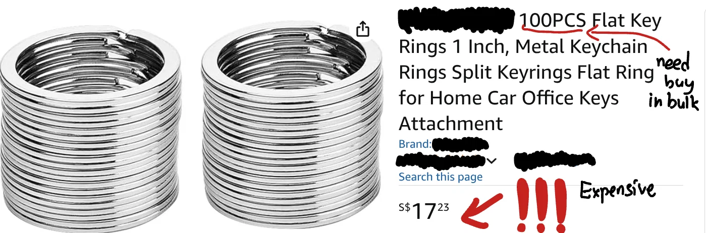 Khoen móc khóa in 3D V2 - Image 3