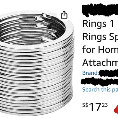 Khoen móc khóa in 3D V2