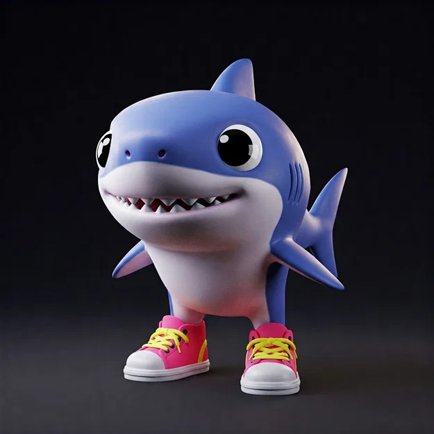 Mô hình cá mập Baby Tralalelo Tralala 3D dễ thương cho người đam mê - Image 1