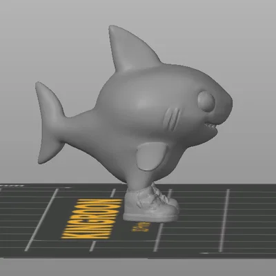 Mô hình cá mập Baby Tralalelo Tralala 3D dễ thương cho người đam mê