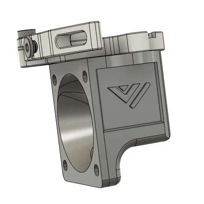Ngàm quạt 3010 nâng cấp cho VzBot để dùng với Magneto Filament Cutter