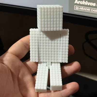 Mô hình Steve Minecraft tự tô màu - Blank Skin DIY