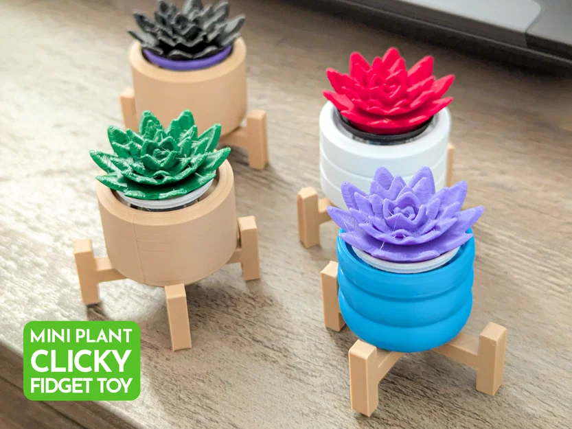 Đồ chơi Fidget Cây Sen Đá Mini Clicky - Image 1