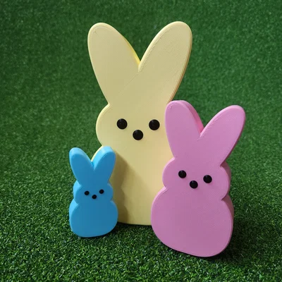 Mô hình chú thỏ Marshmallow Peeps trang trí Phục sinh