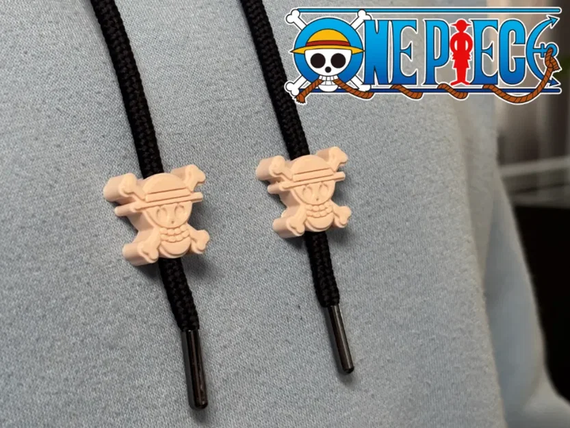 Hạt luồn dây rút hình biểu tượng băng Mũ Rơm (One Piece) cực chất - Image 1