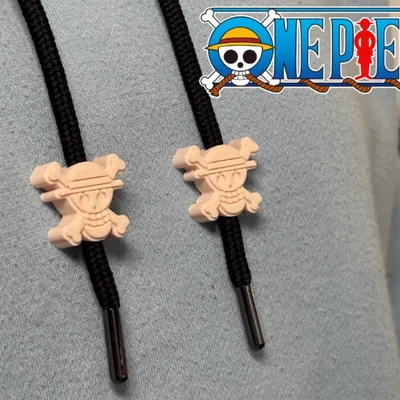 Hạt luồn dây rút hình biểu tượng băng Mũ Rơm (One Piece) cực chất
