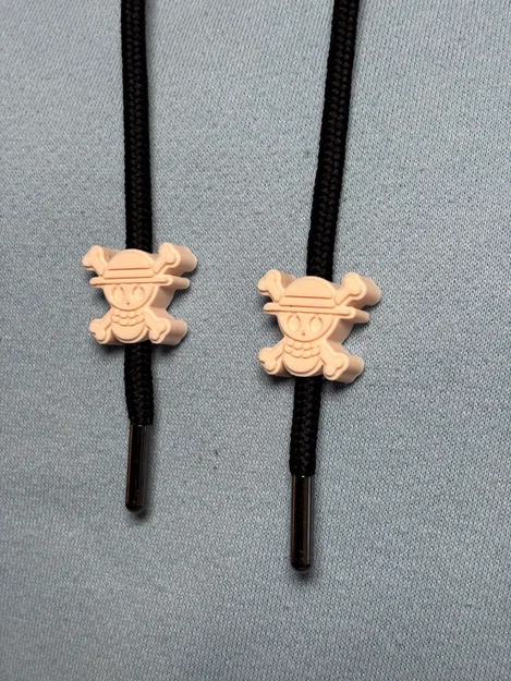 Hạt luồn dây rút hình biểu tượng băng Mũ Rơm (One Piece) cực chất - Image 2