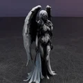 Tượng Thiên Thần Bóng Tối (Dark Angel Statue) Trang Trí Ấn Tượng - Thumbnail 4