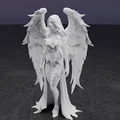 Tượng Thiên Thần Bóng Tối (Dark Angel Statue) Trang Trí Ấn Tượng - Thumbnail 7