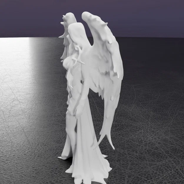 Tượng Thiên Thần Bóng Tối (Dark Angel Statue) Trang Trí Ấn Tượng - Image 8
