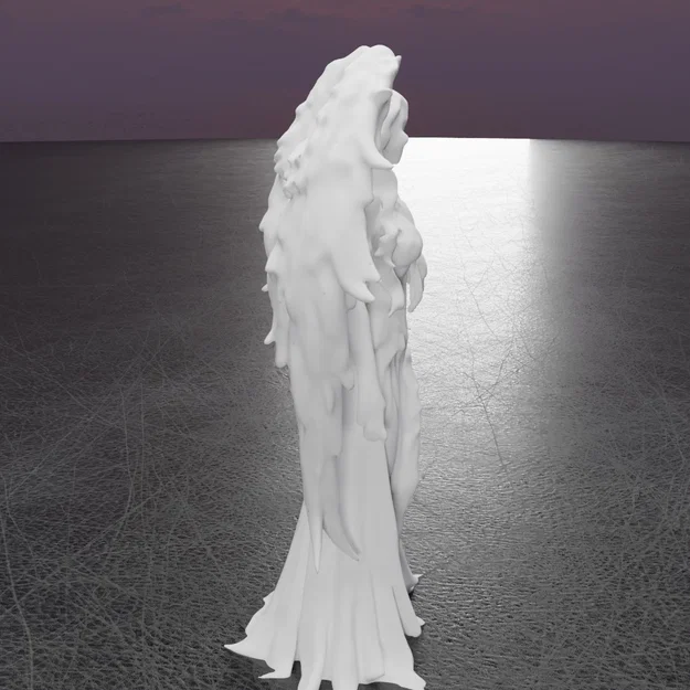 Tượng Thiên Thần Bóng Tối (Dark Angel Statue) Trang Trí Ấn Tượng - Image 11