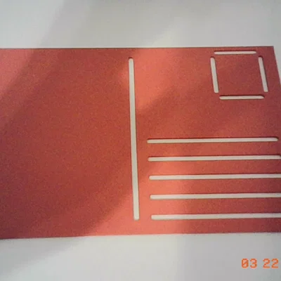 Khuôn mẫu in 3D Post Card Stencil thiết kế bưu thiếp thủ công