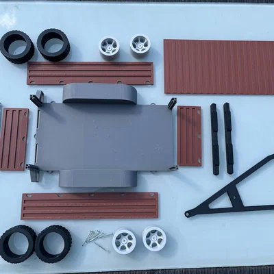 Xe rơ-moóc (Trailer) cho xe RC địa hình tỉ lệ 1:10, 1:12