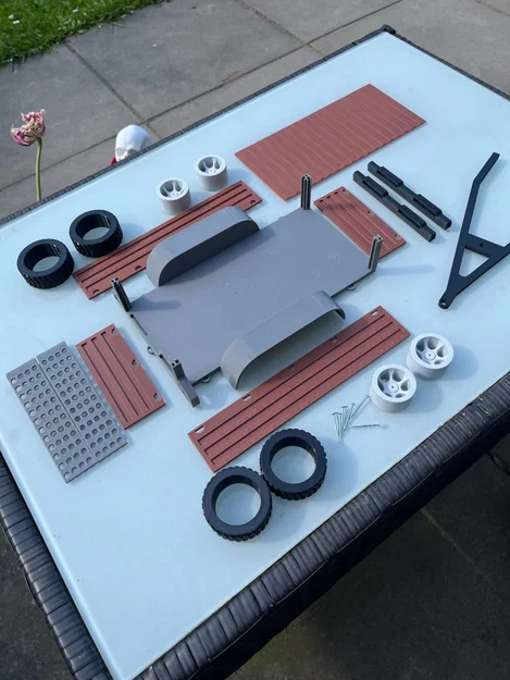 Xe rơ-moóc (Trailer) cho xe RC địa hình tỉ lệ 1:10, 1:12 - Image 5
