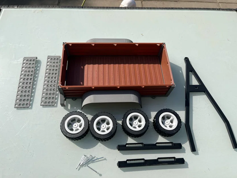 Xe rơ-moóc (Trailer) cho xe RC địa hình tỉ lệ 1:10, 1:12 - Image 6