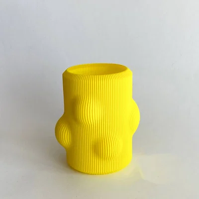 Bình hoa Line vase, bubble vase, in chế độ vase mode