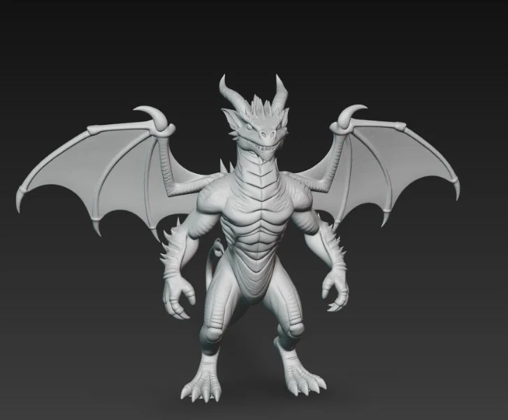 Mô hình rồng chiến binh 2 chân (Bipedal Winged Dragon) in 3D - Image 2