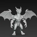 Mô hình rồng chiến binh 2 chân (Bipedal Winged Dragon) in 3D - Thumbnail 2