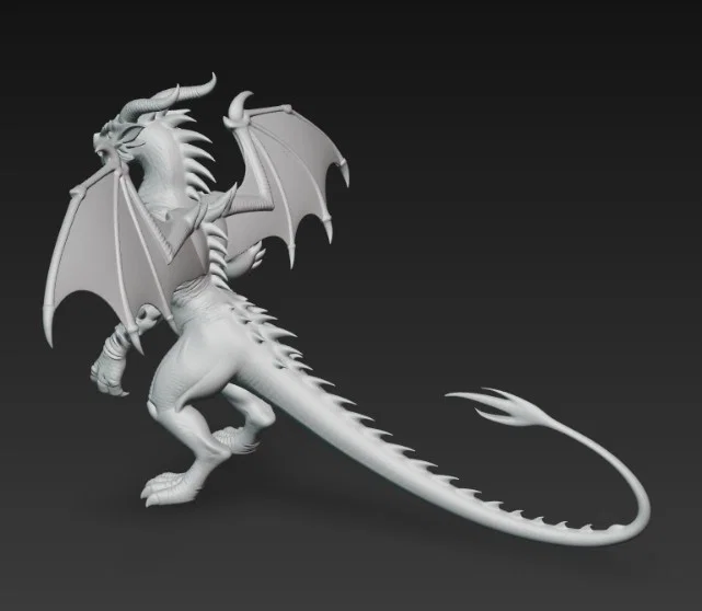 Mô hình rồng chiến binh 2 chân (Bipedal Winged Dragon) in 3D - Image 3