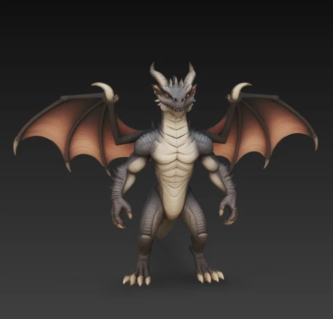 Mô hình rồng chiến binh 2 chân (Bipedal Winged Dragon) in 3D - Image 4