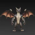 Mô hình rồng chiến binh 2 chân (Bipedal Winged Dragon) in 3D - Thumbnail 4
