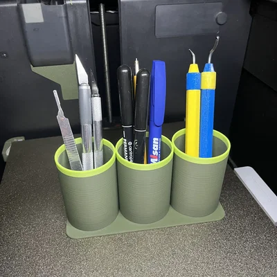 Khay đựng dụng cụ 3 ngăn gọn gàng cho bàn in 3D