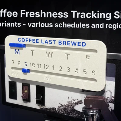 Bảng Theo Dõi Độ Tươi Cà Phê - 6 Biến Thể