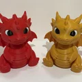 Mô hình 3D Rồng Chibi đáng yêu - Cute Baby Dragon Chibi Buddies - Thumbnail 1