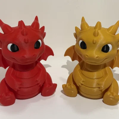 Mô hình 3D Rồng Chibi đáng yêu - Cute Baby Dragon Chibi Buddies