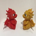 Mô hình 3D Rồng Chibi đáng yêu - Cute Baby Dragon Chibi Buddies - Thumbnail 2
