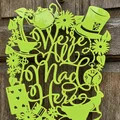 Mô hình trang trí 2D Alice in Wonderland: We're All Mad Here - Thumbnail 1