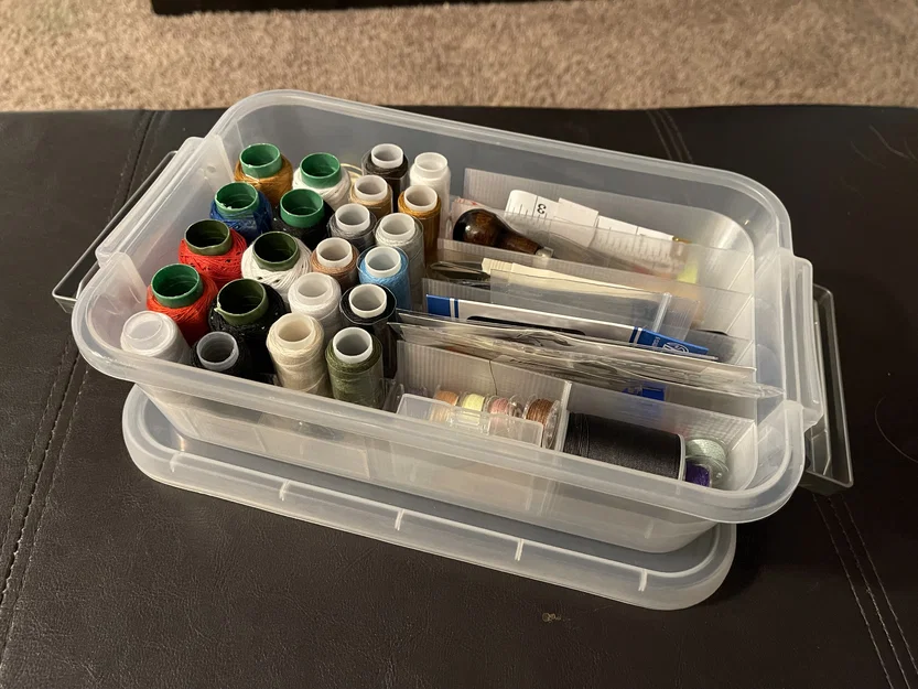 Khay chia ngăn 3D cho hộp nhựa Sterilite 2.7qt - Phụ kiện may vá - Image 1