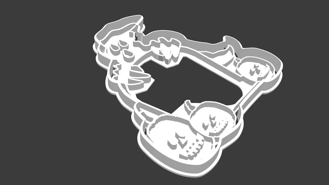 Khuôn cắt bánh quy hình ma và bí ngô Halloween (3D Printing) - Image 1