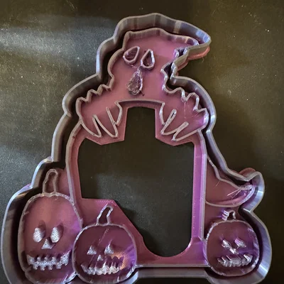 Khuôn cắt bánh quy hình ma và bí ngô Halloween (3D Printing)