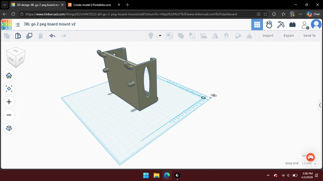 Giá treo loa JBL Go 2 lên bảng pegboard gọn gàng tiện lợi - Image 1