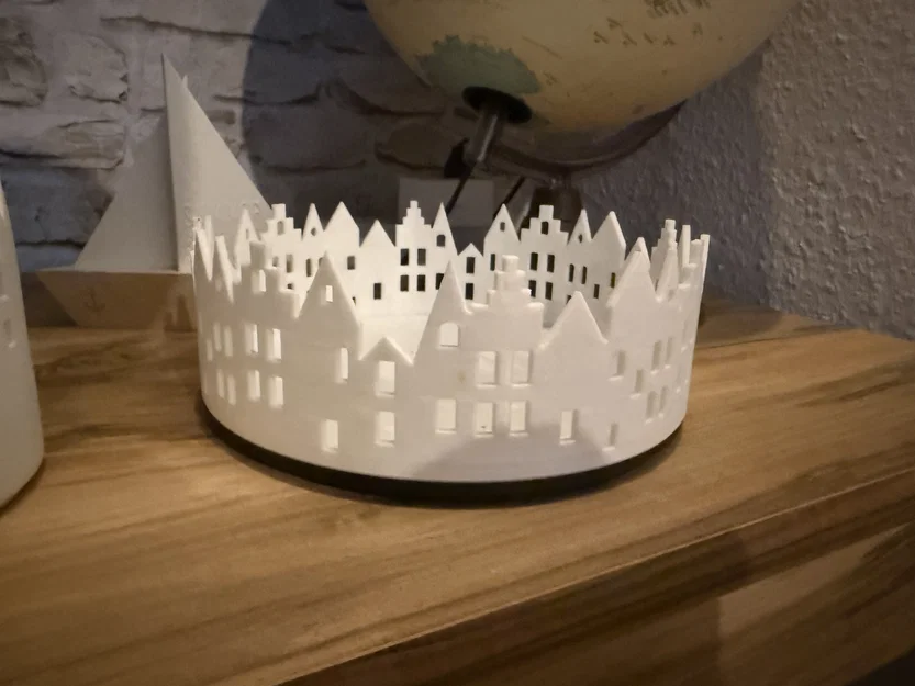 Khay Đựng Đồ Trang Trí Hình Phố Thị (Schale Innenstadt) - Mẫu In 3D Đẹp - Image 1