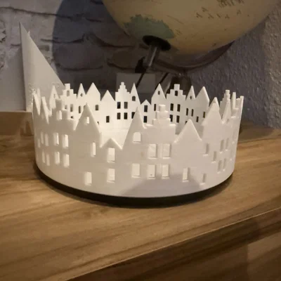 Khay Đựng Đồ Trang Trí Hình Phố Thị (Schale Innenstadt) - Mẫu In 3D Đẹp