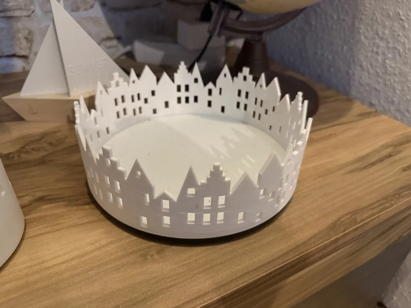 Khay Đựng Đồ Trang Trí Hình Phố Thị (Schale Innenstadt) - Mẫu In 3D Đẹp - Image 2