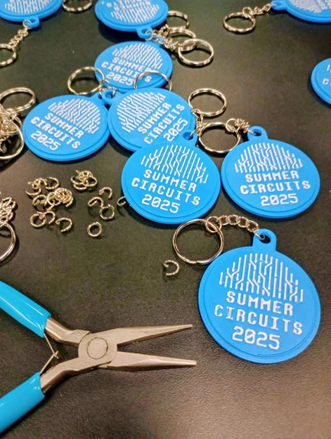 Móc khóa in 3D Summer Circuits 2025 - Phụ kiện công nghệ cực chất - Image 1