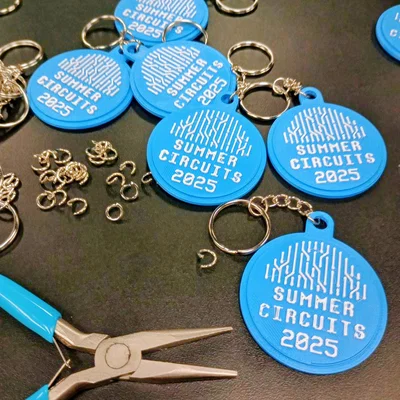 Móc khóa in 3D Summer Circuits 2025 - Phụ kiện công nghệ cực chất